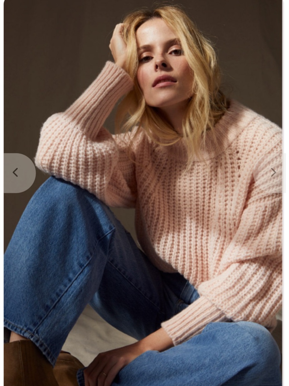 AMO DENIM Big Sur Sweater - Blossom, Small, NWOT.